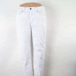 Lucky Brand Brooke Crop 6 (28 X 26) Women's Jeans White Denim Zip Fly
